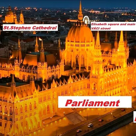 2 Between Of Chain Bridge, Cathedral, Parlament,castle Area Apartment