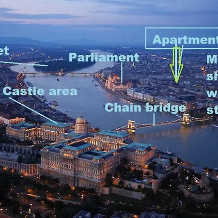 2 Between Of Chain Bridge, Cathedral, Parlament,castle Area Apartament